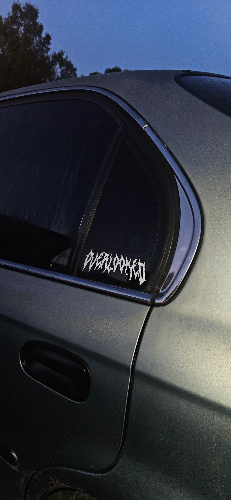 overlooked window sticker 6”